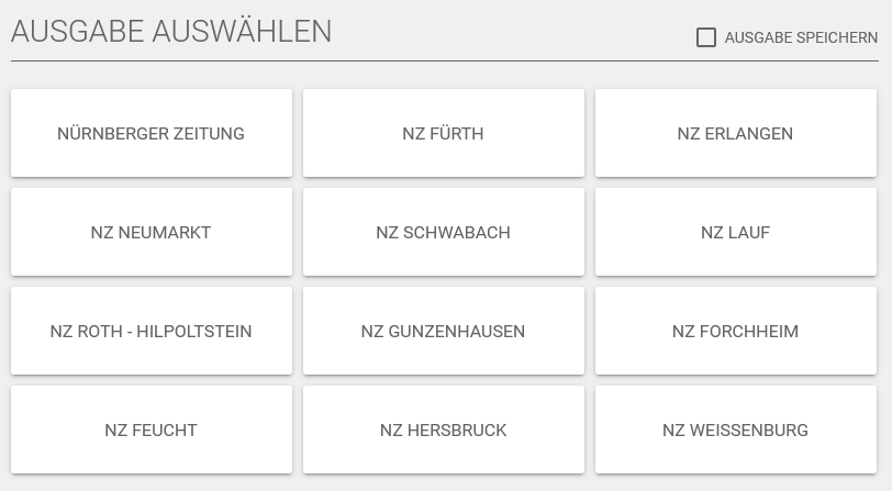 Abbildung der NZ-Ausgaben