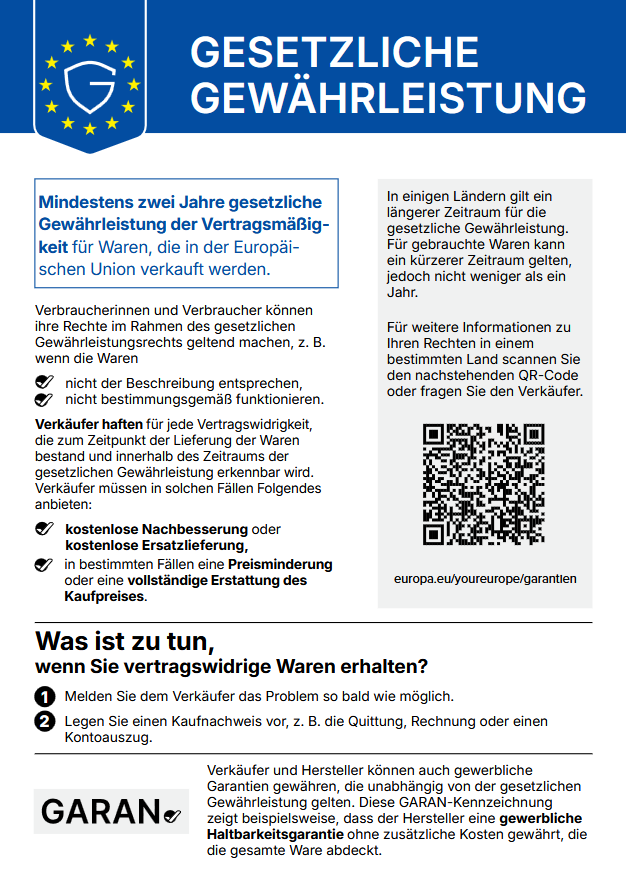 Ihre gesetzlichen Gew&auml;hrleistungsrechte