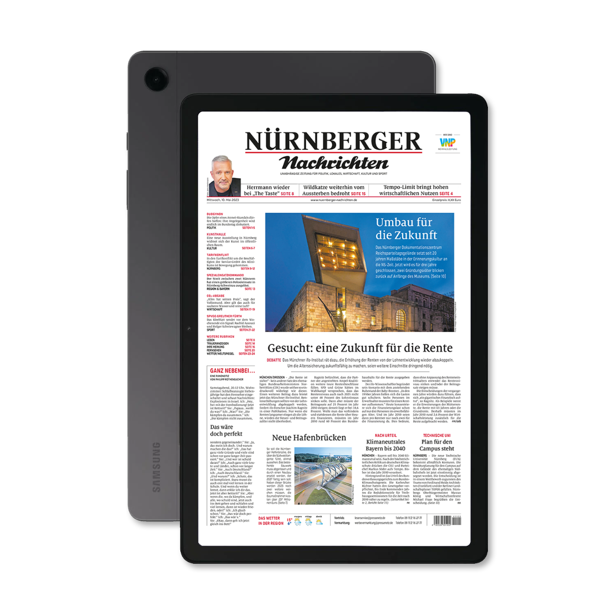 Samsung Tablet, grau